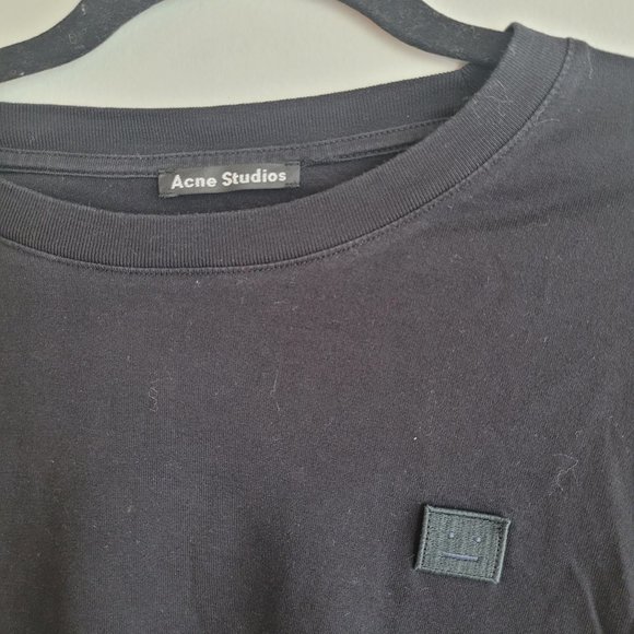 Acne Studios Eisen Face Black Long Sleeve - Picture 2 of 2